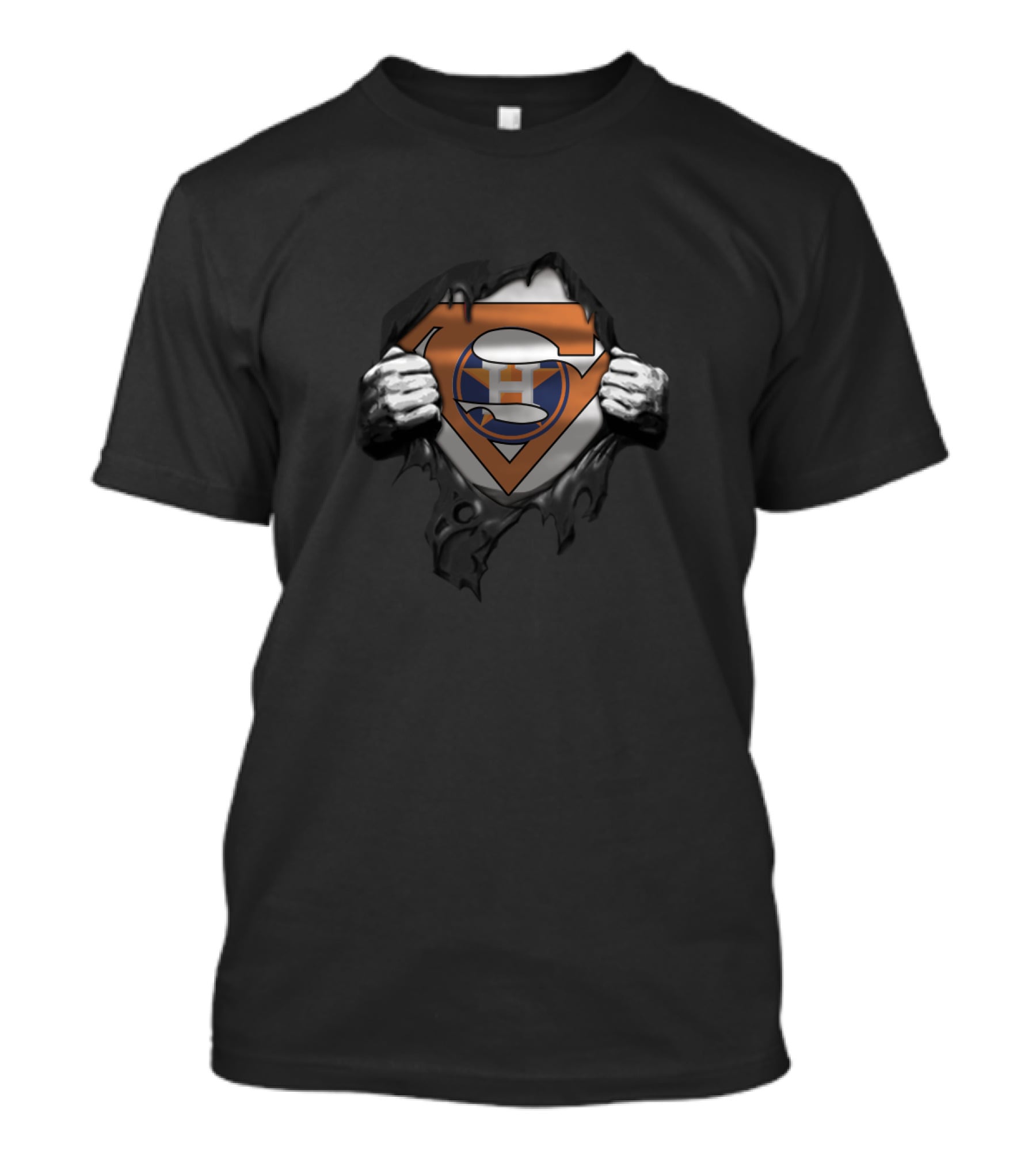 Houston Astros Superman Logo Fusion For Fans T-Shirt