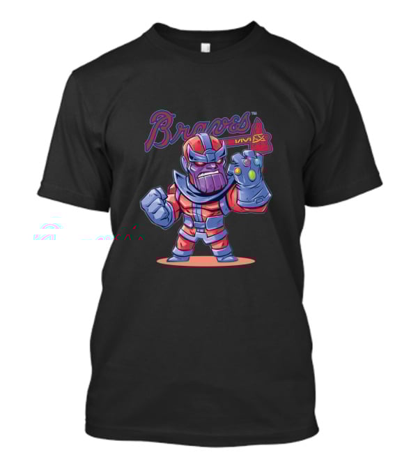 Atlanta Braves Fans Mashup With Thanos Inspired Character T-Shirt