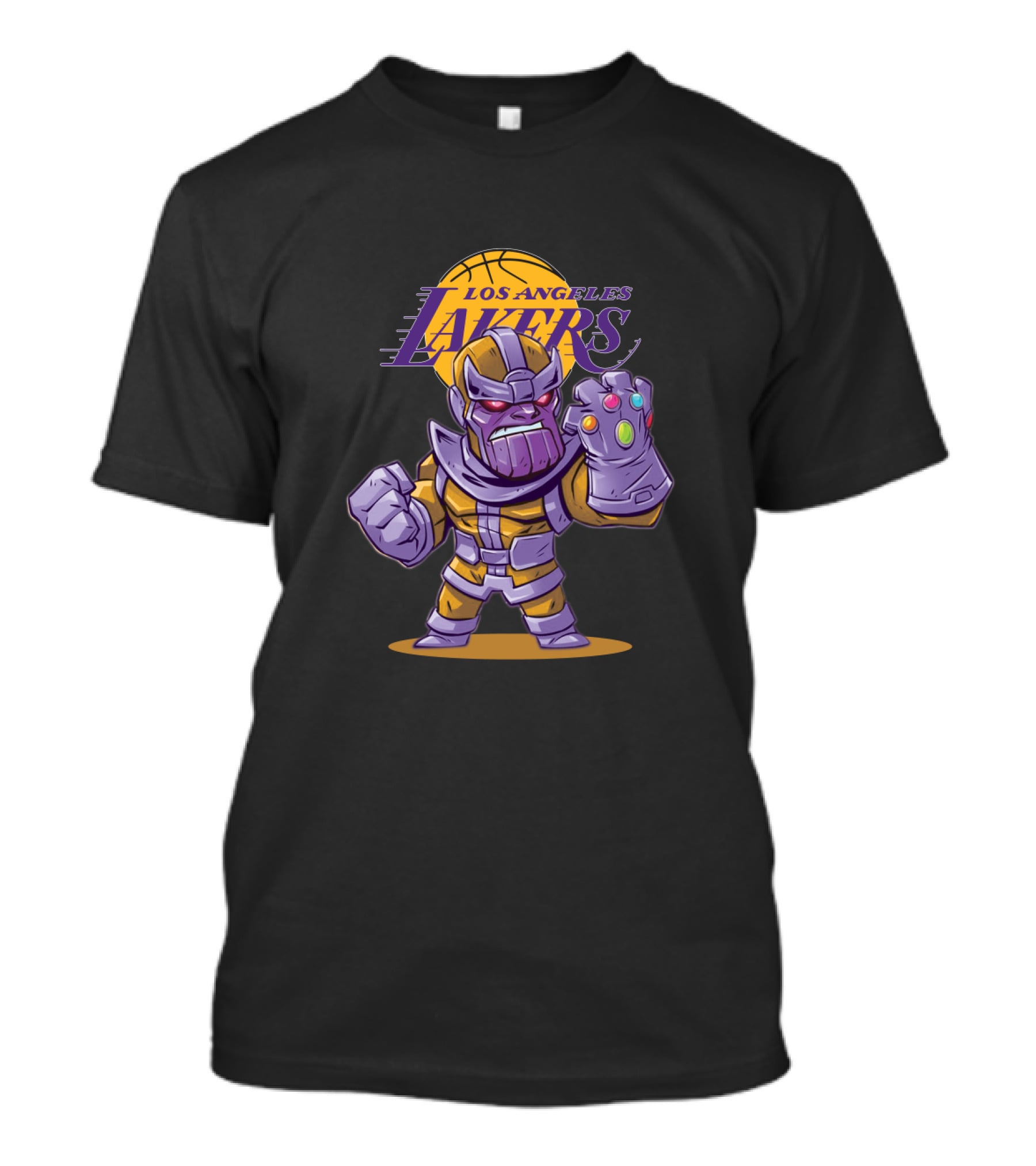 Thanos Los Angeles Lakers Basketball Fan Crossover T-Shirt