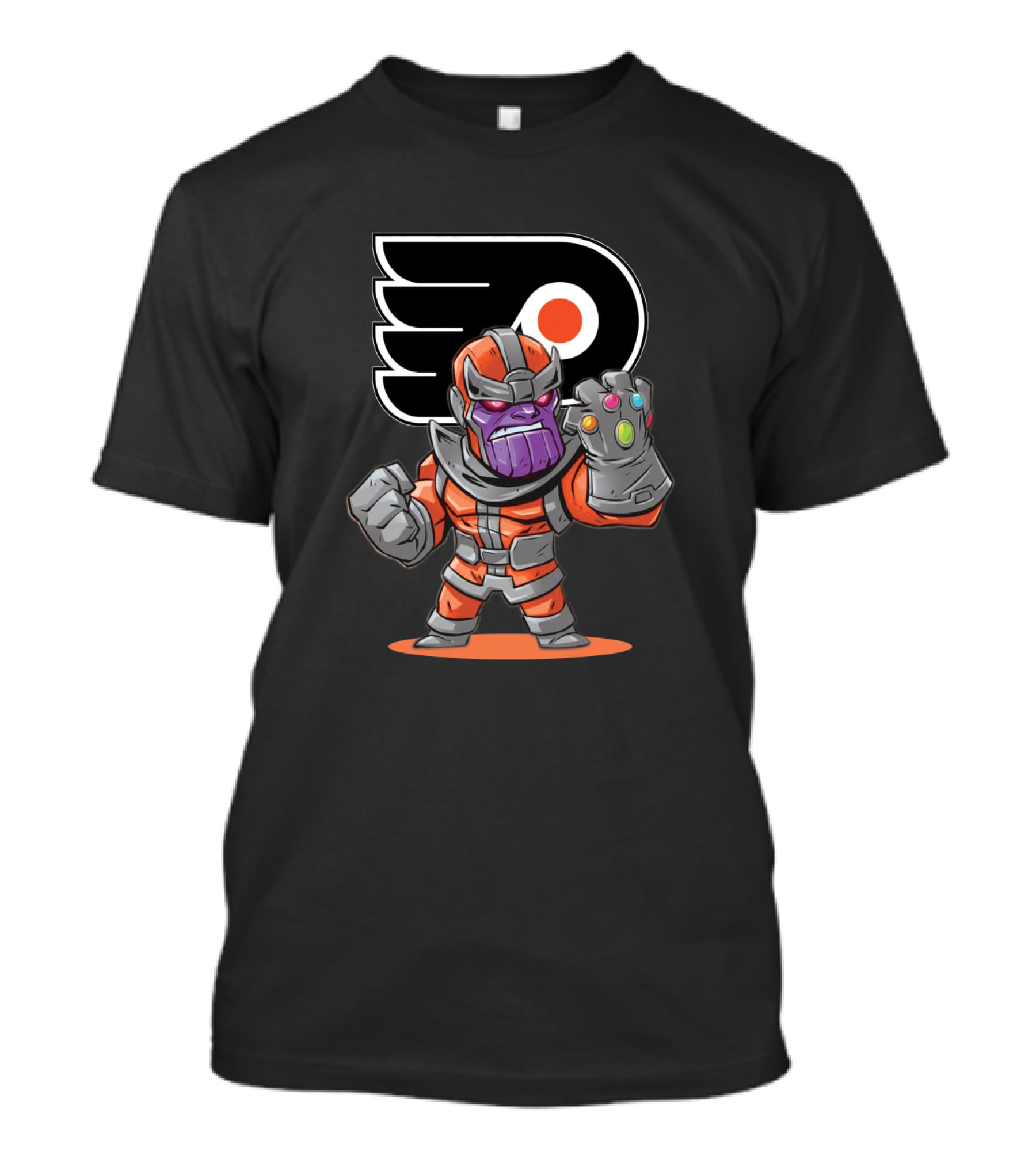 Thanos Philadelphia Flyers Fans Mashup With Infinity Gauntlet T-Shirt
