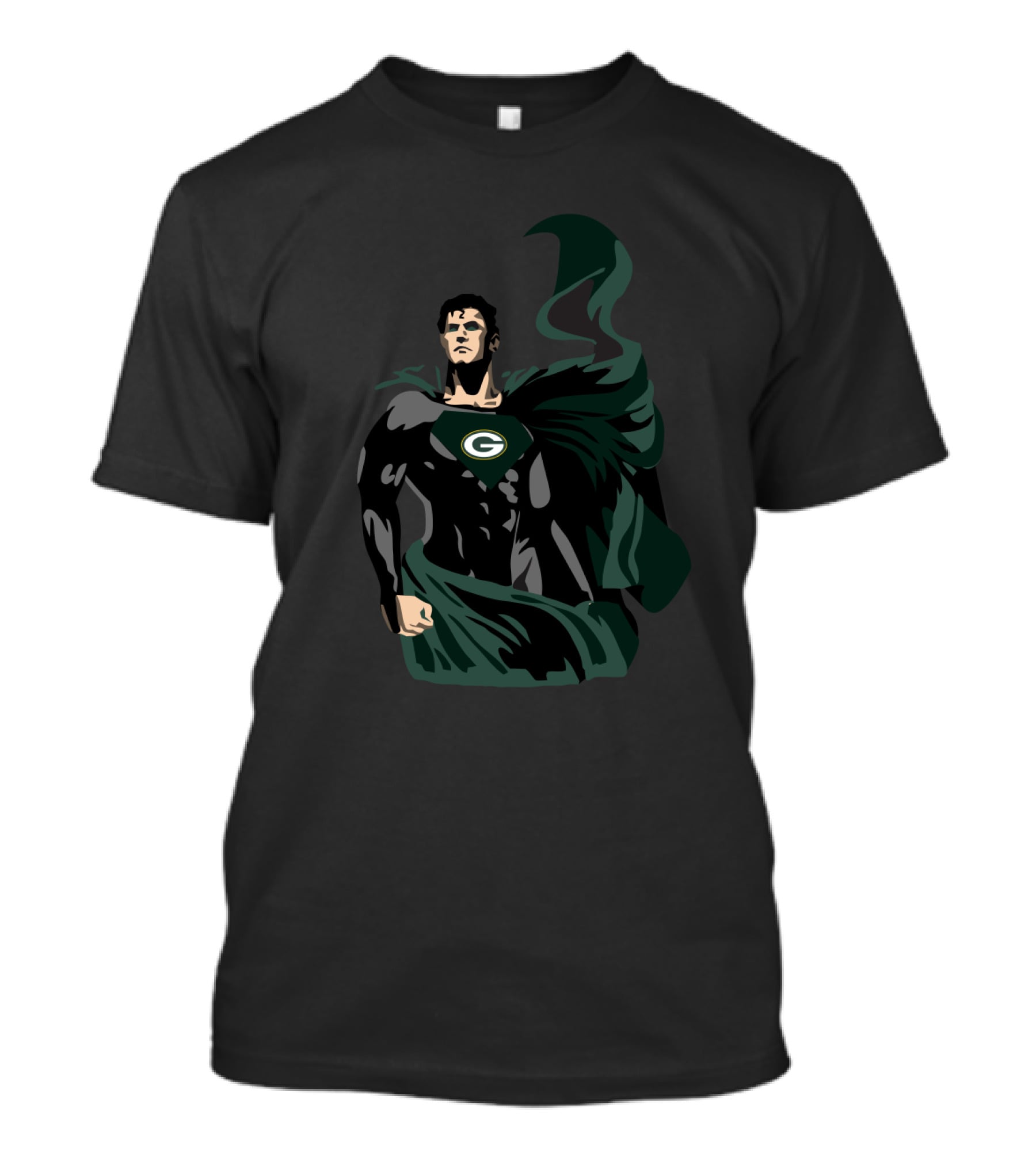 Superman Green Bay Packers Fan Hero Iconic Crossover T-Shirt