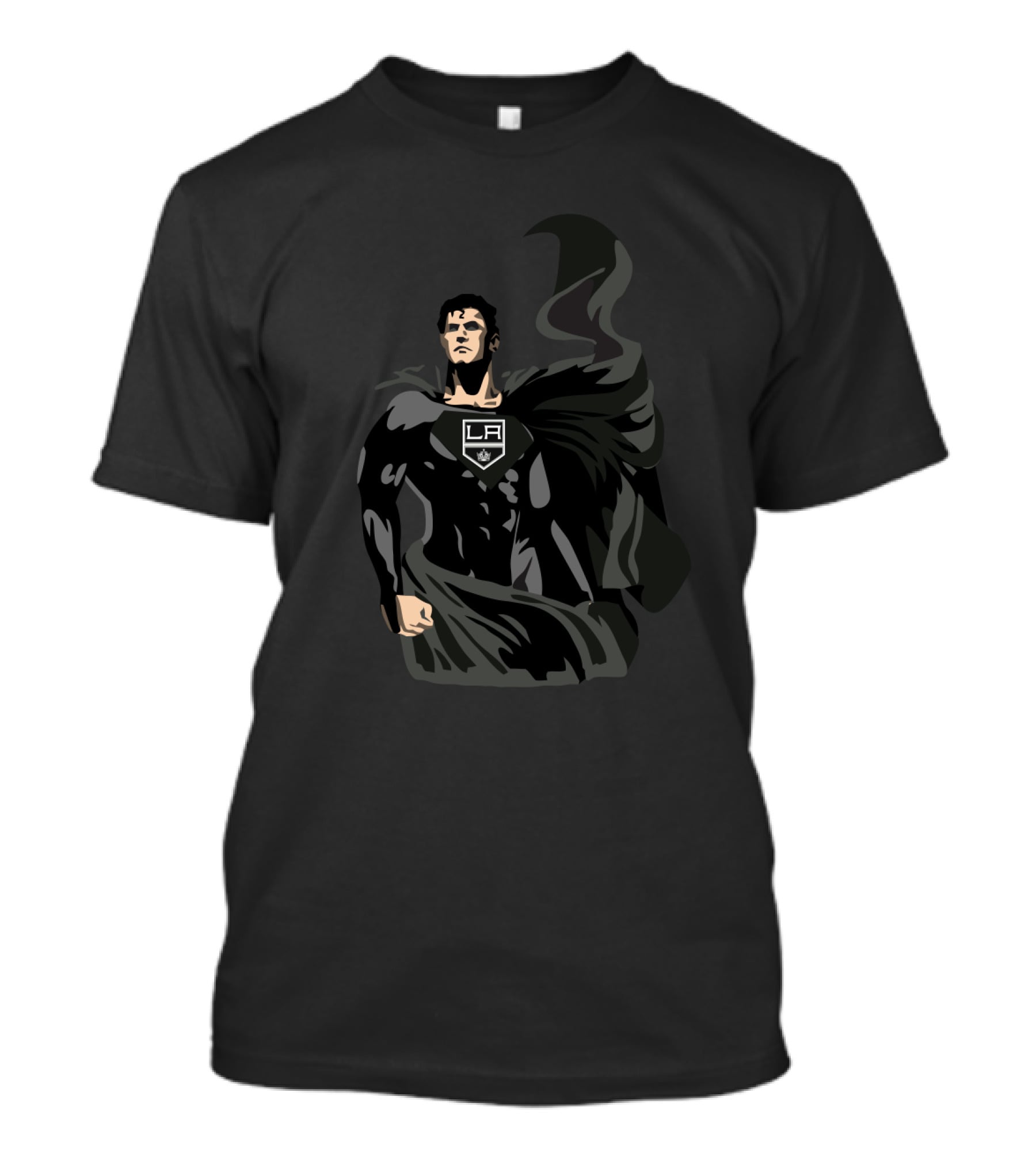 Superman La Kings Black Cape Crossover T-Shirt