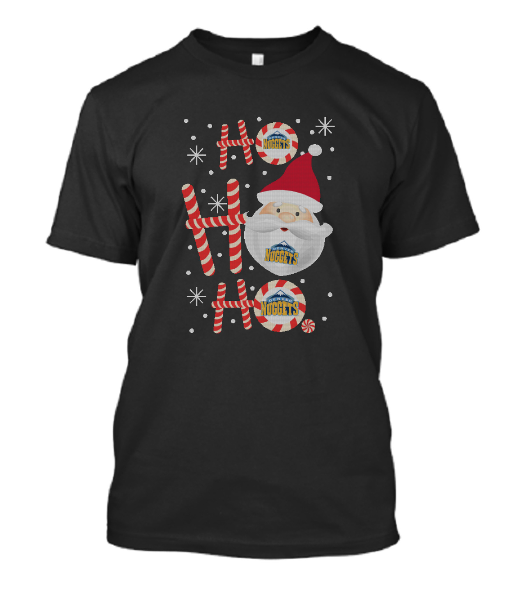 Ho Ho Ho Christmas Santa Peppermint Nuggets Fans T-Shirt