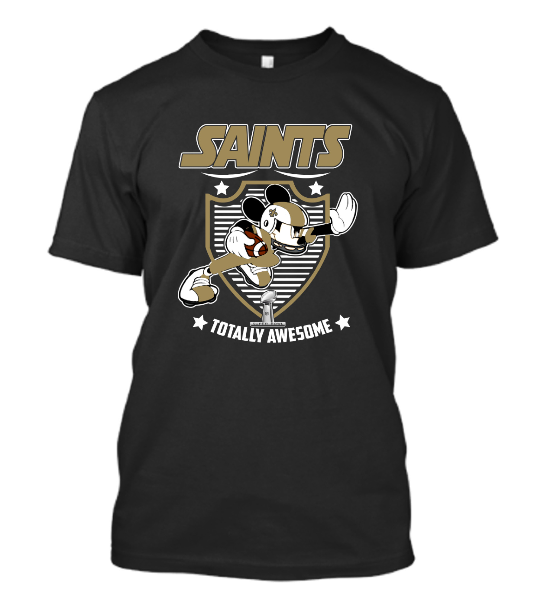 Saints Totally Awesome New Orleans Football Mickey T-Shirt