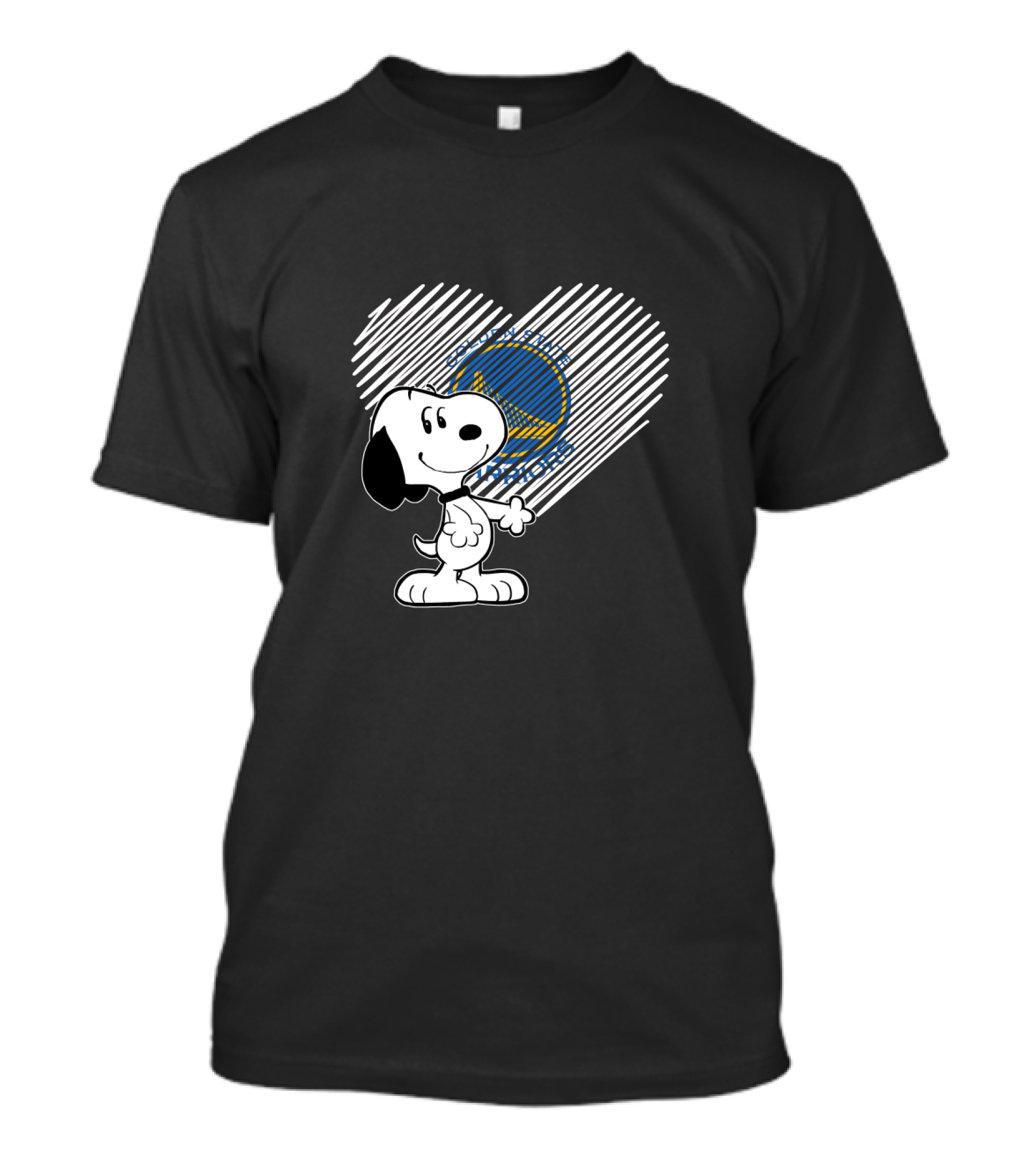 Snoopy Heart Golden State Warriors Fan Love T-Shirt