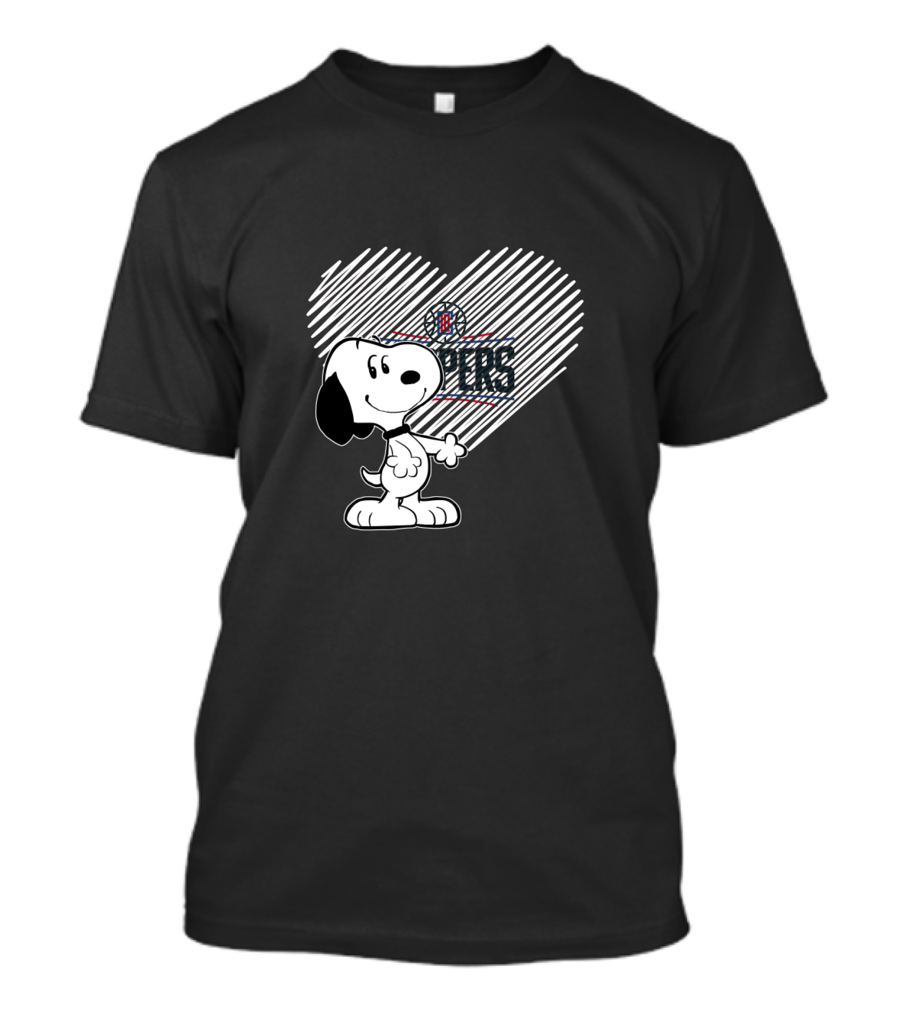 Snoopy Heart La Clippers Fans T-Shirt