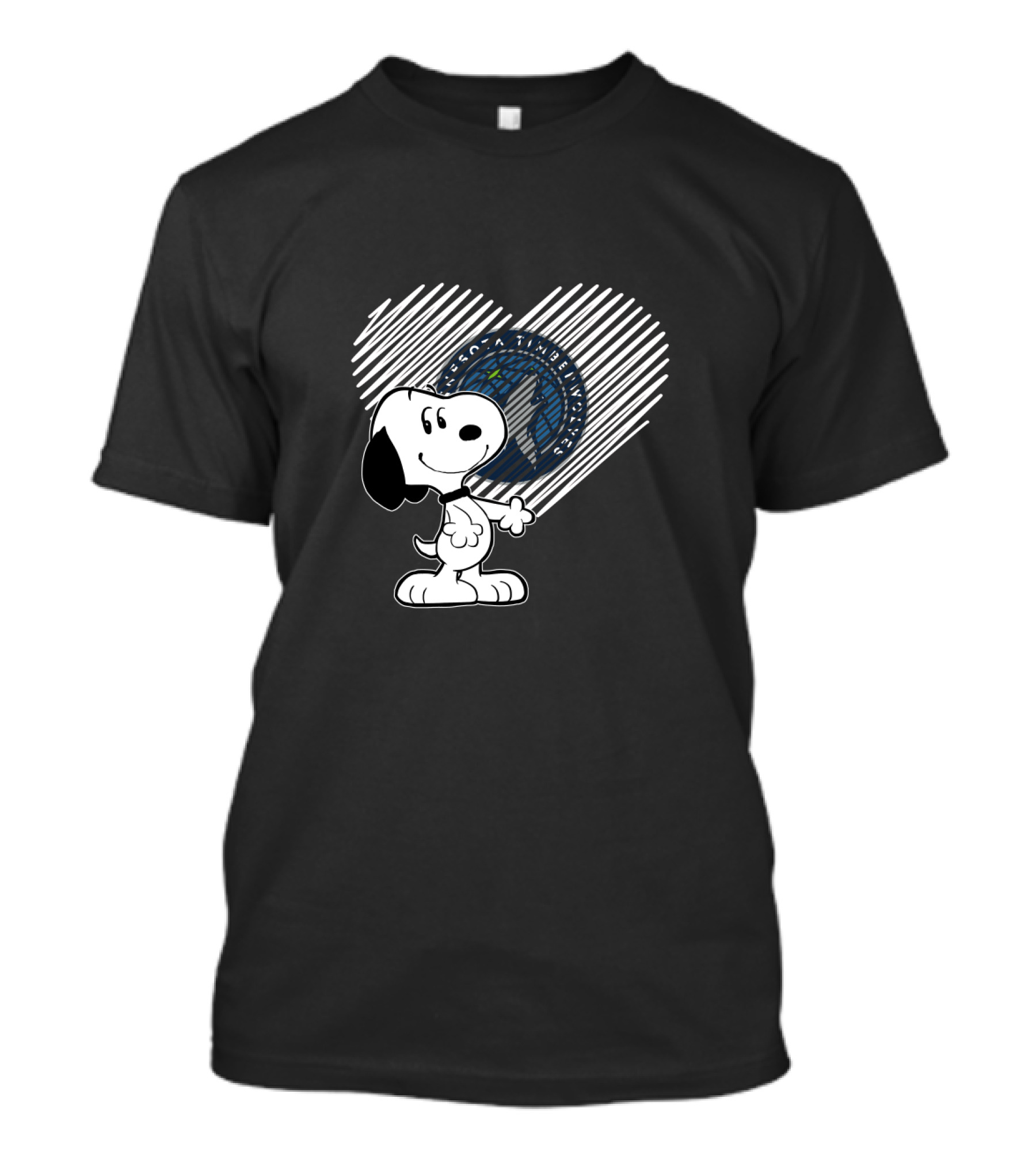 Snoopy Minnesota Timberwolves Heart Fan Favorite T-Shirt