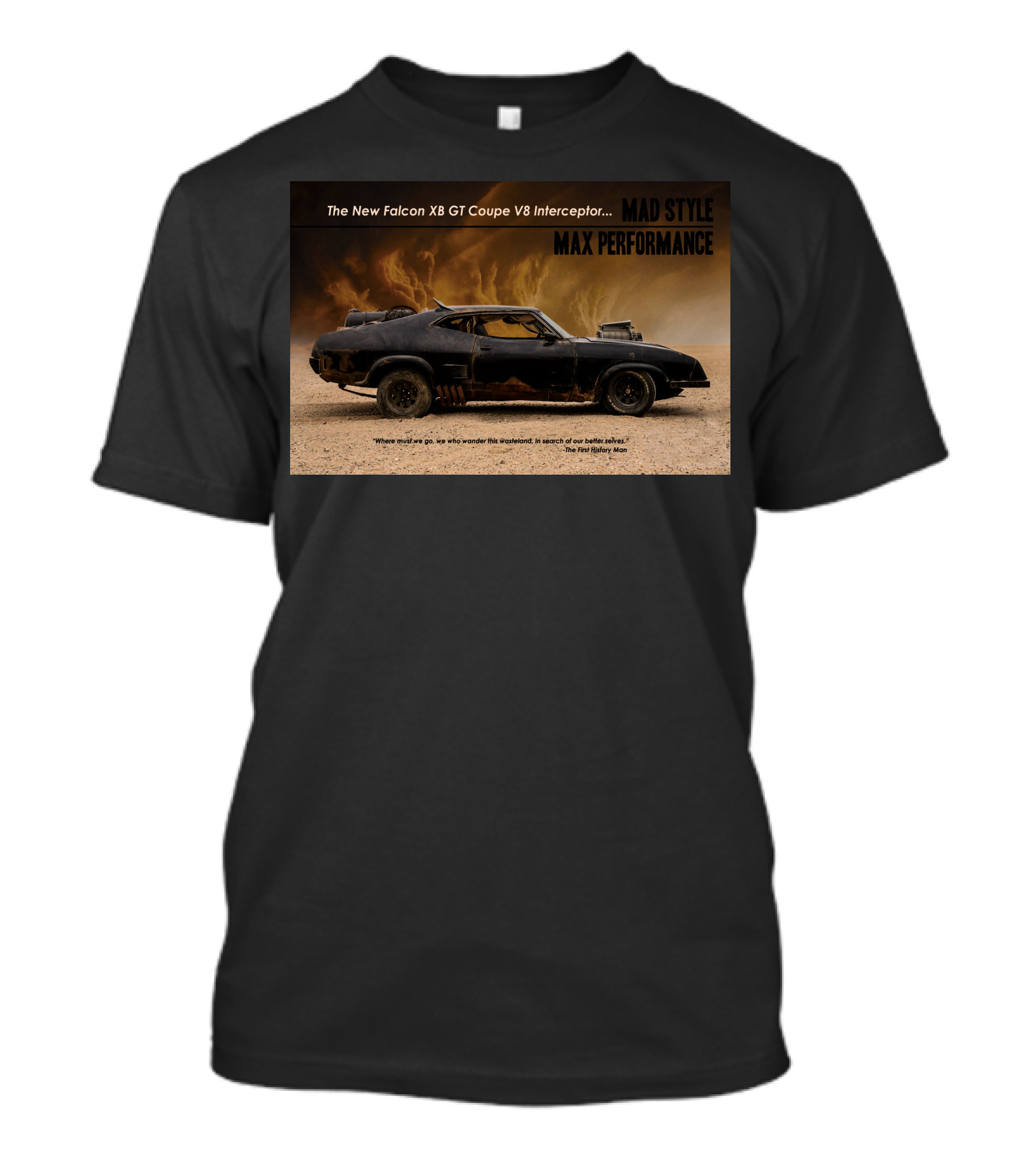The New Falcon XB GT Coupe V8 Interceptor Mad Style Max Performance T-Shirt