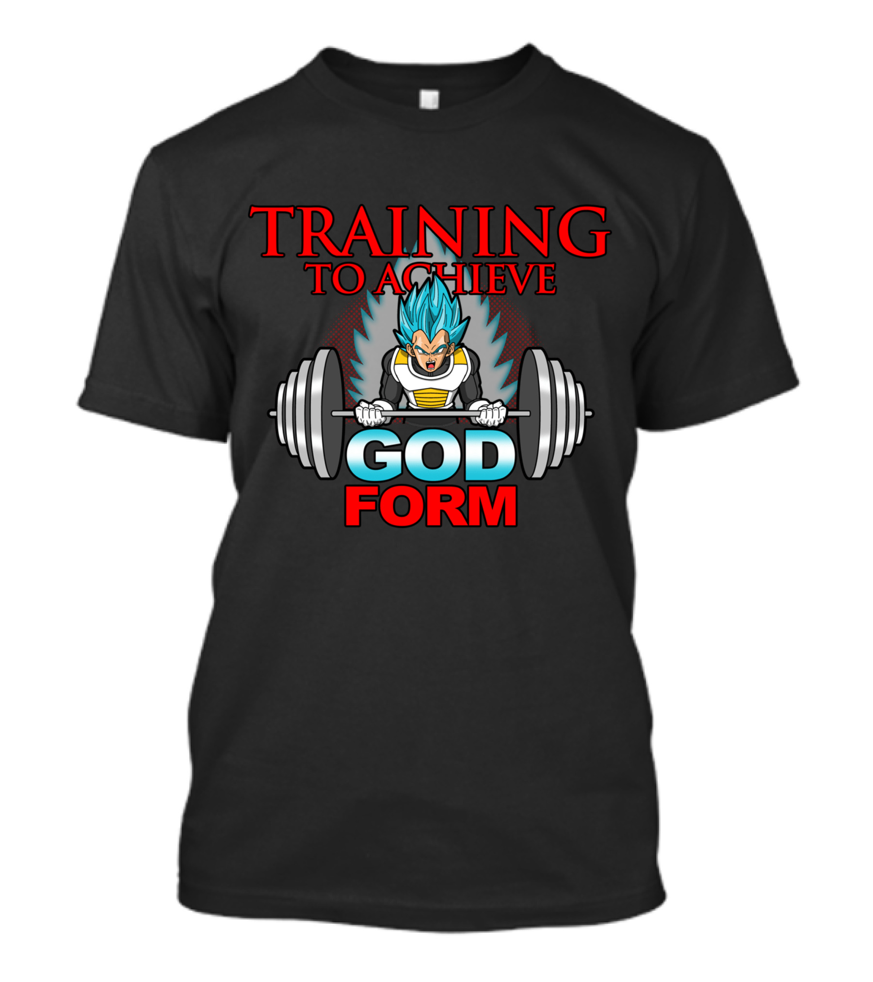 Training To Achieve God Form Weightlifting Warrior T-Shirt