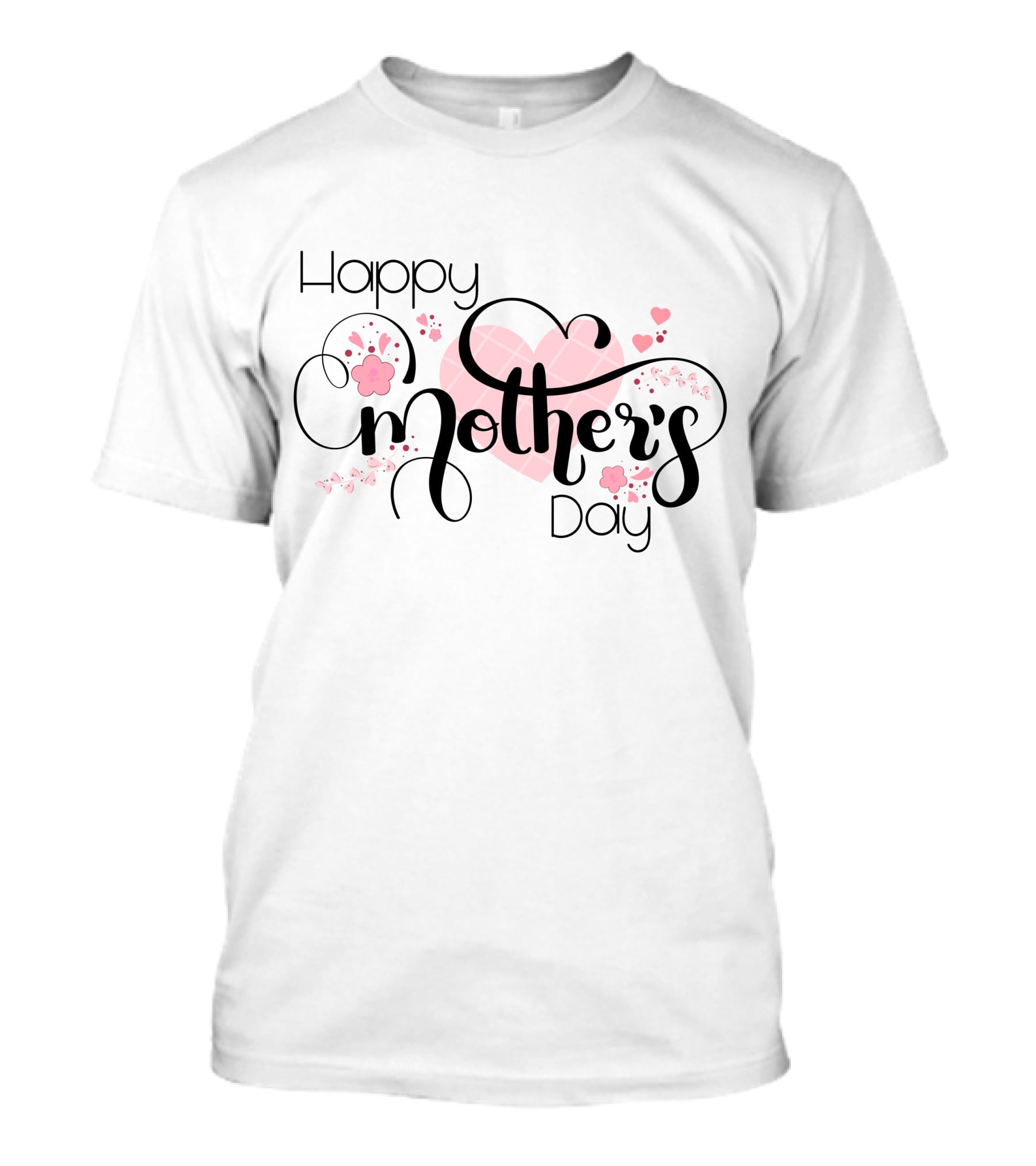 Happy Mother's Day Hearts And Flowers T-Shirt