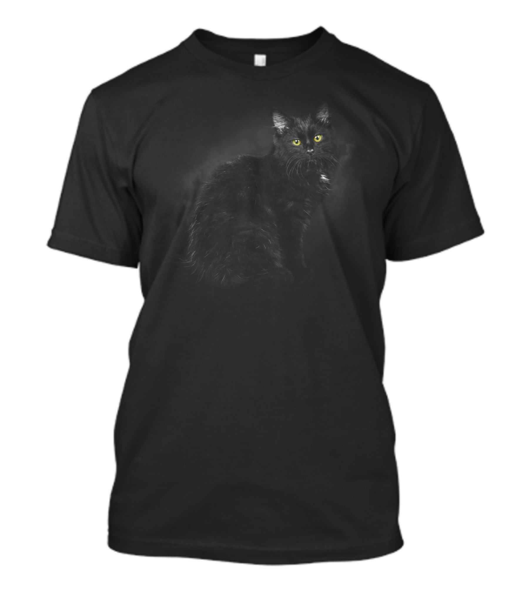 Blackcats Yellow Eyes Mystical Black Cat T-Shirt