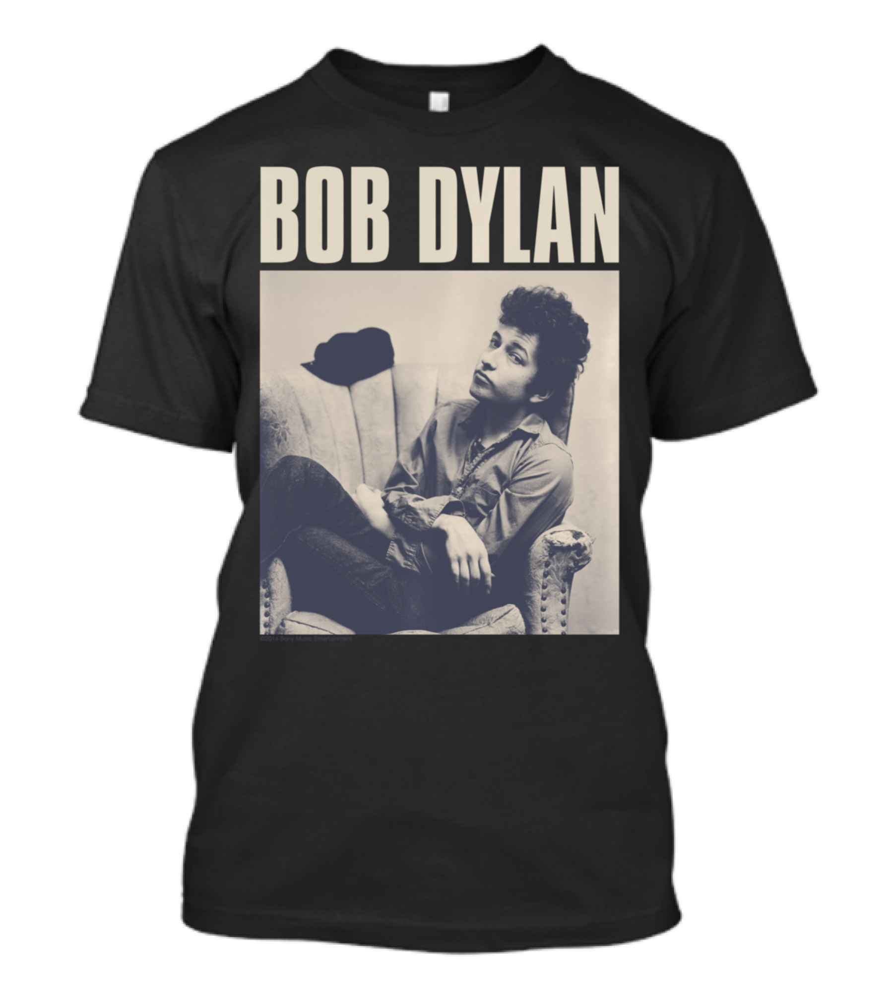 Bob Dylan Sitting On Chair Iconic Photo T-Shirt