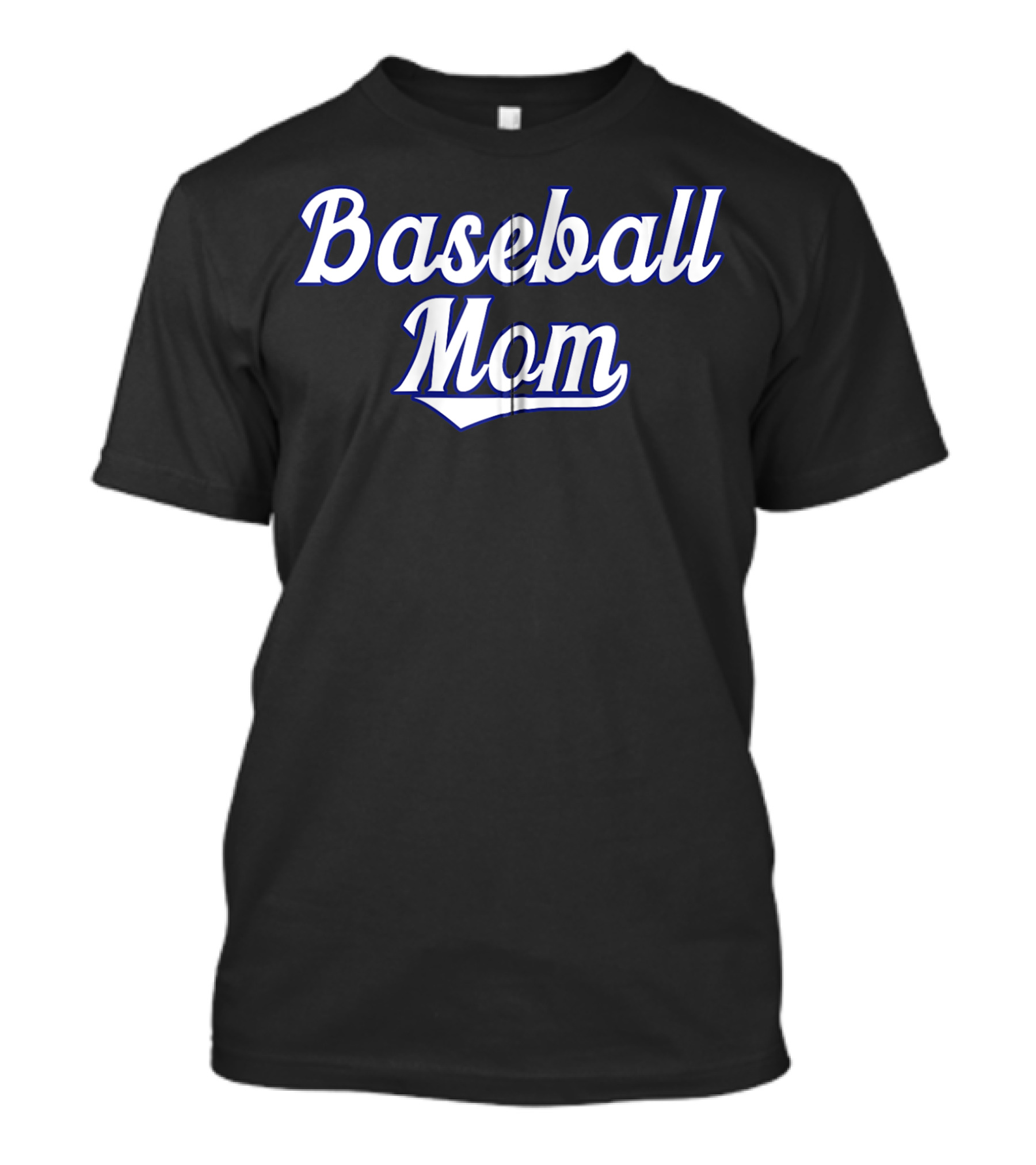 Classic Baseball Mom Swooping Text T-Shirt