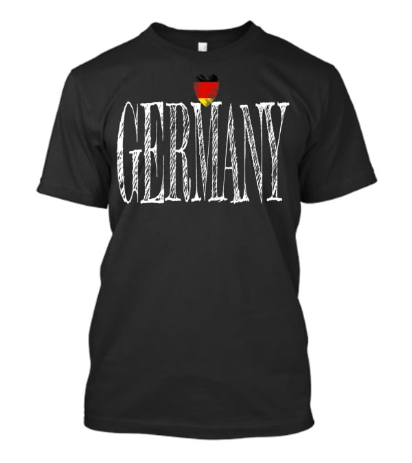 Cool Germany Heart Flag Germany T-Shirt