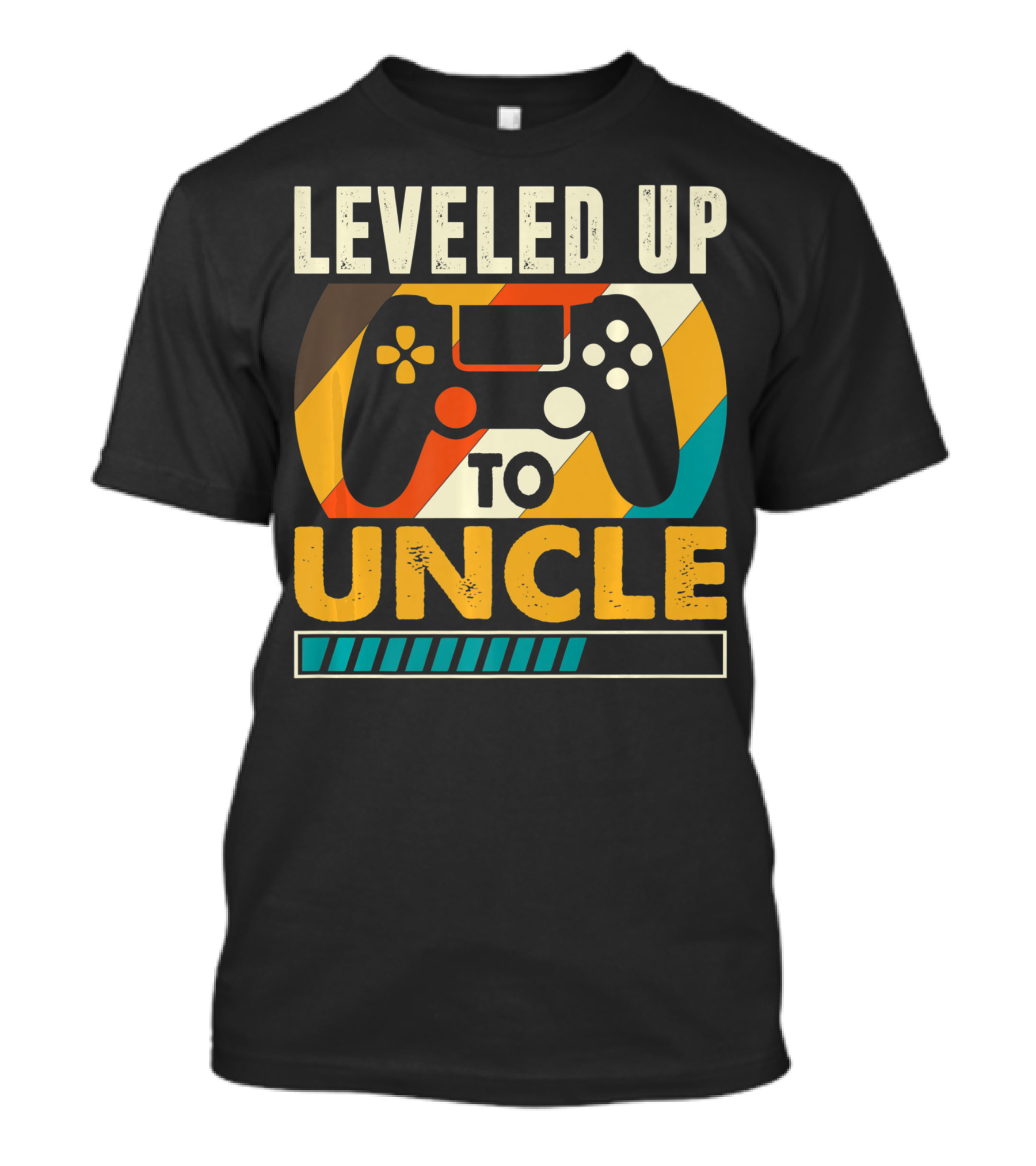 Leveled Up To Uncle Retro Gaming Controller Pregnancy Announcement T-Shirt