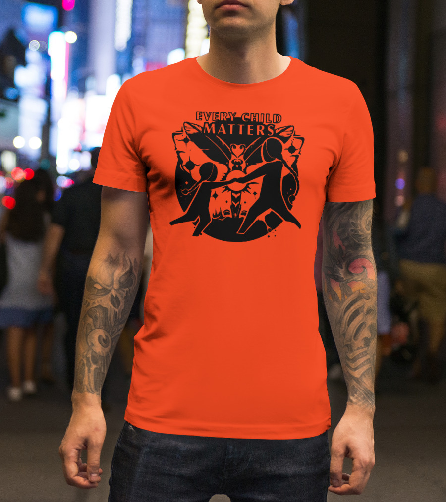 Every Child Matters Flying Back Home Butterfly Connection T-Shirt