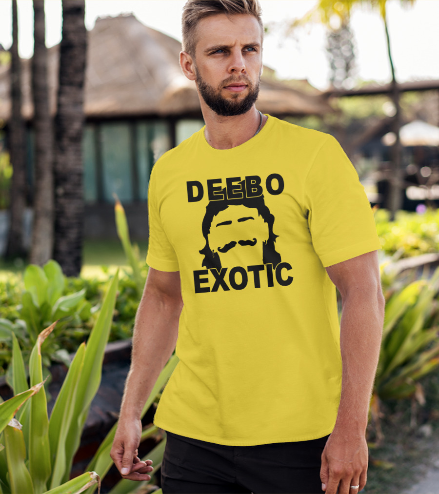 DEEB0 EX0TIC Μullet Mustache T-Shirt