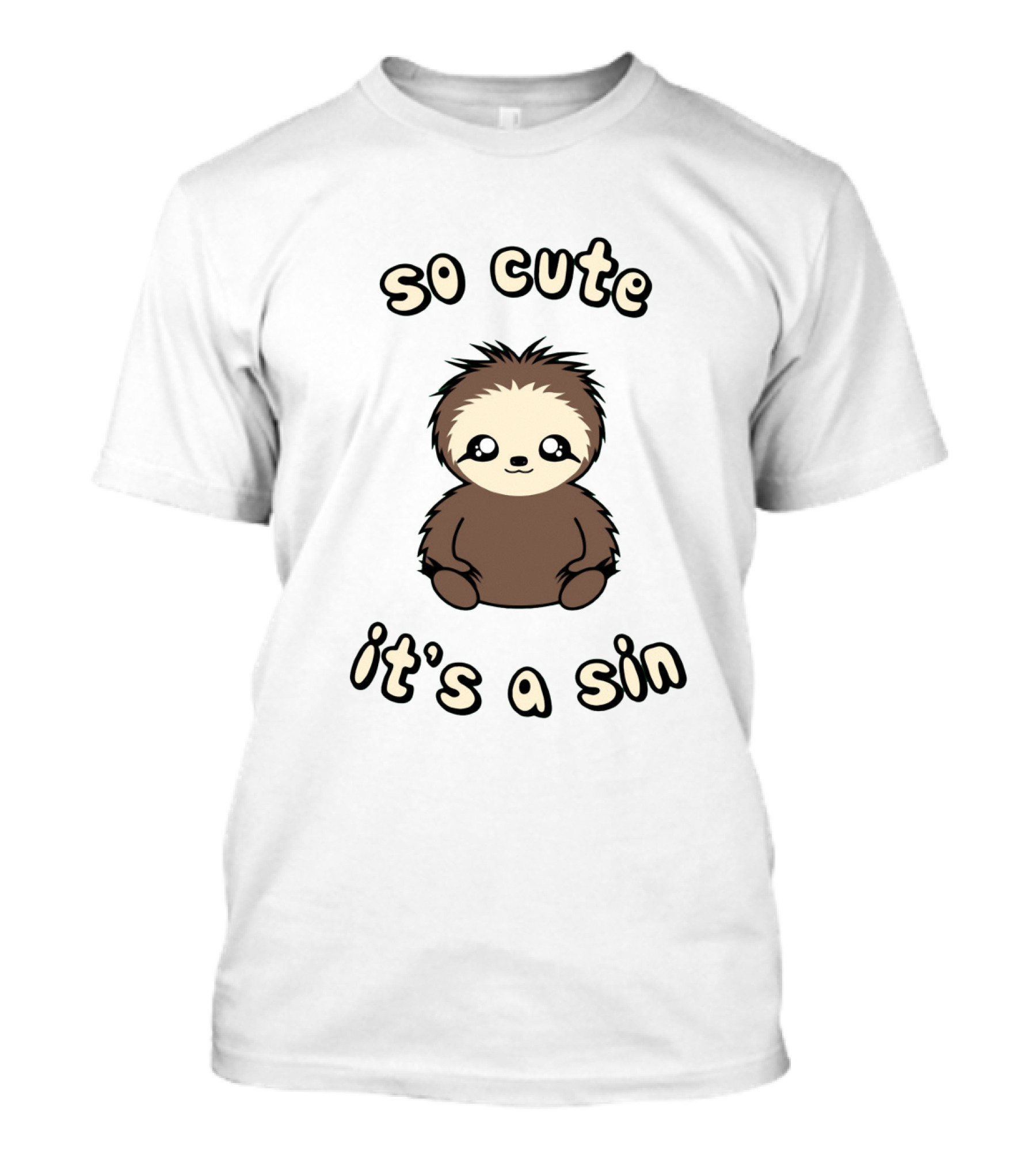 So Cute It's A Sin Adorable Sloth T-Shirt
