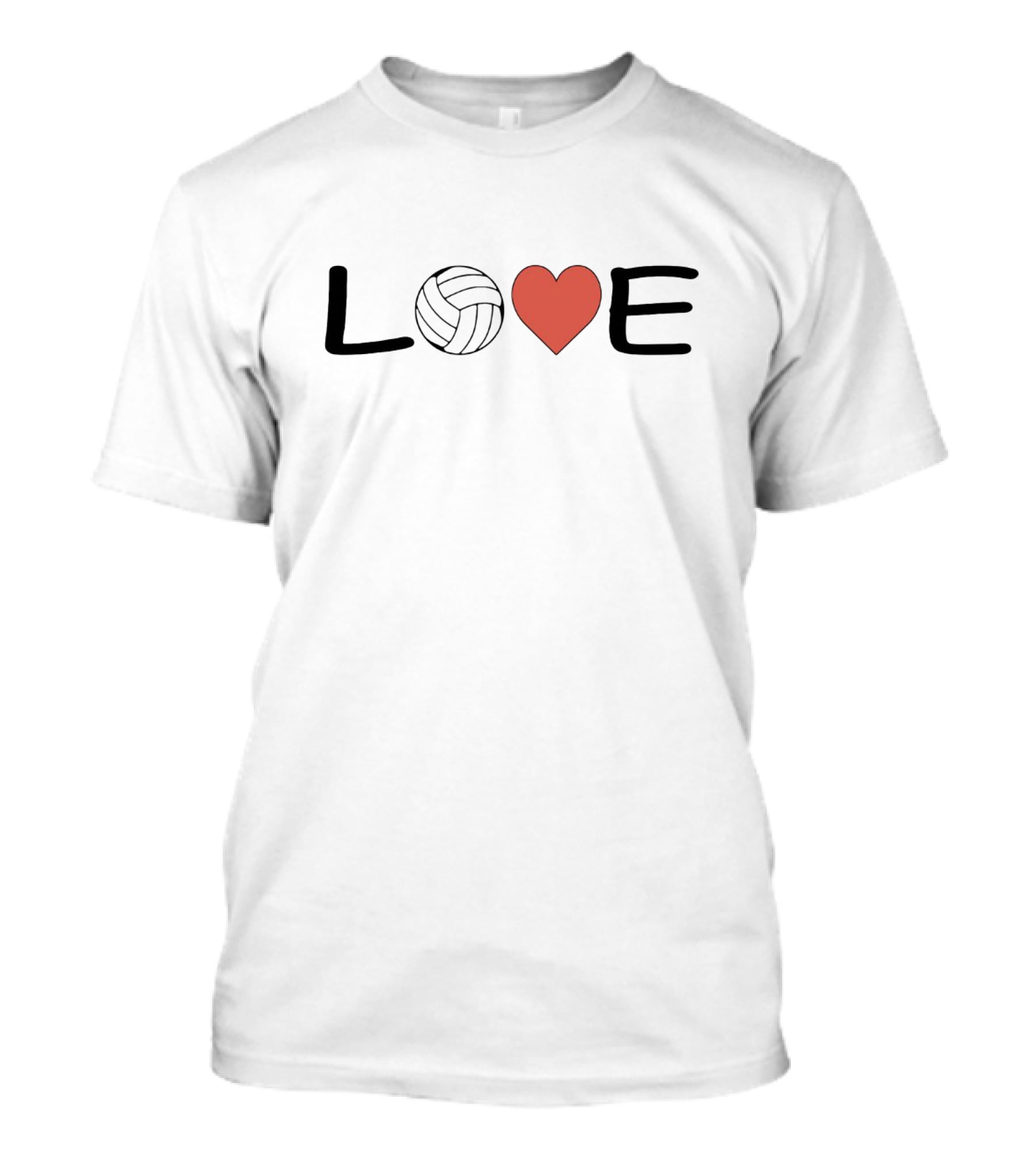 Volleyball Love Heartball T-Shirt