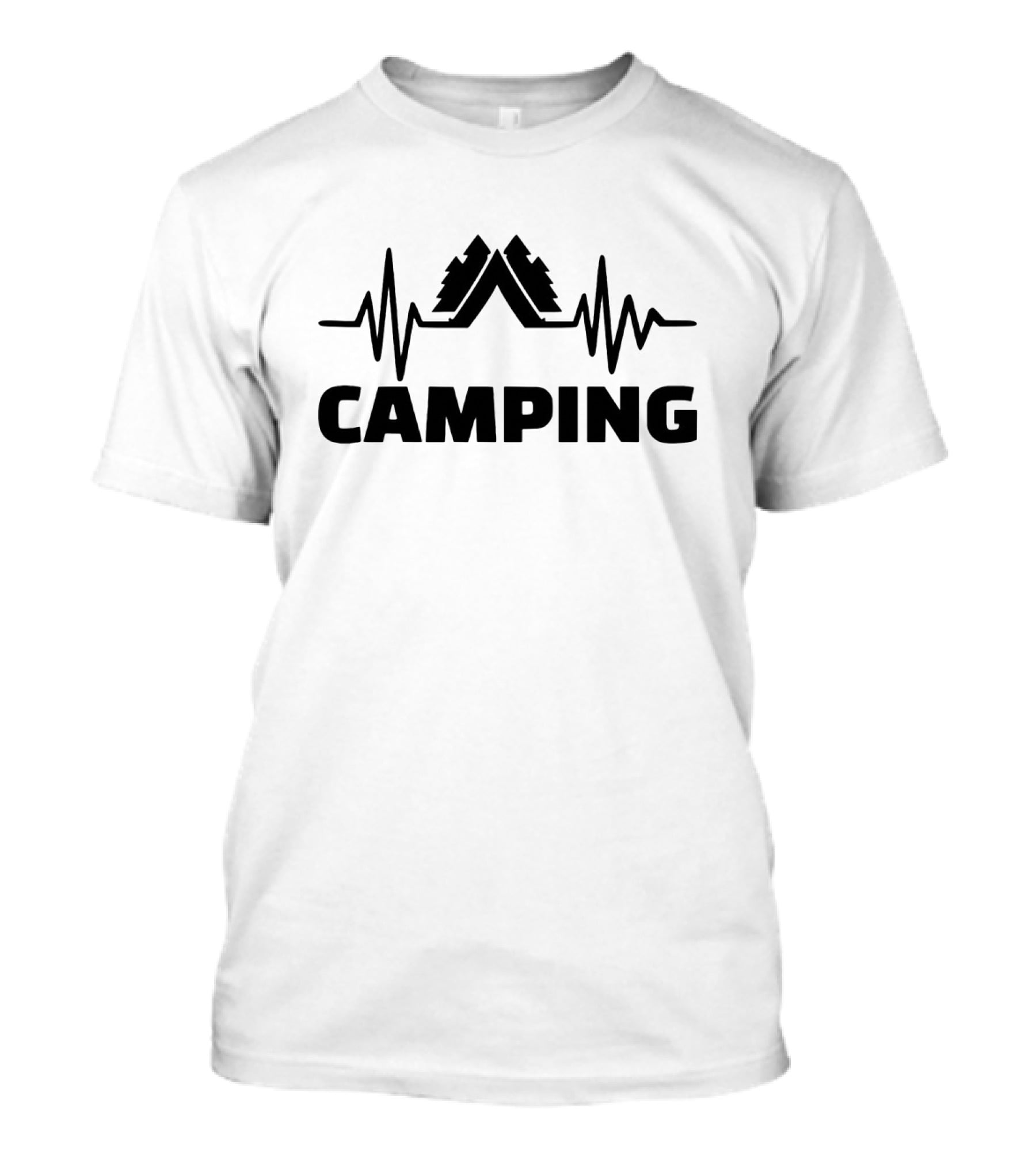Camping Pulse Tent Heartbeat T-Shirt