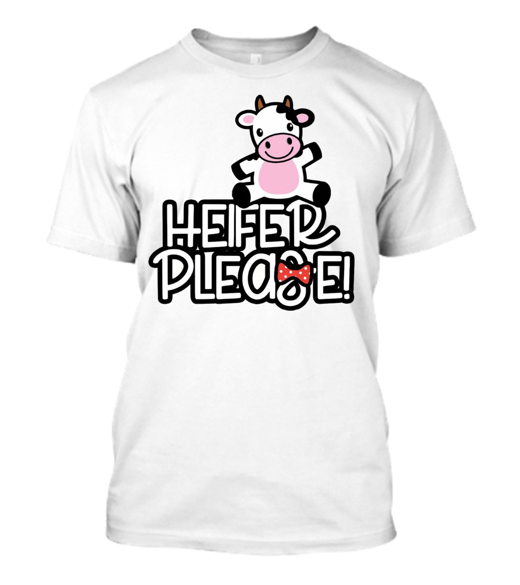 Heifer Please Funny Cow Cattle Red Bandana Cute Farm T-Shirt