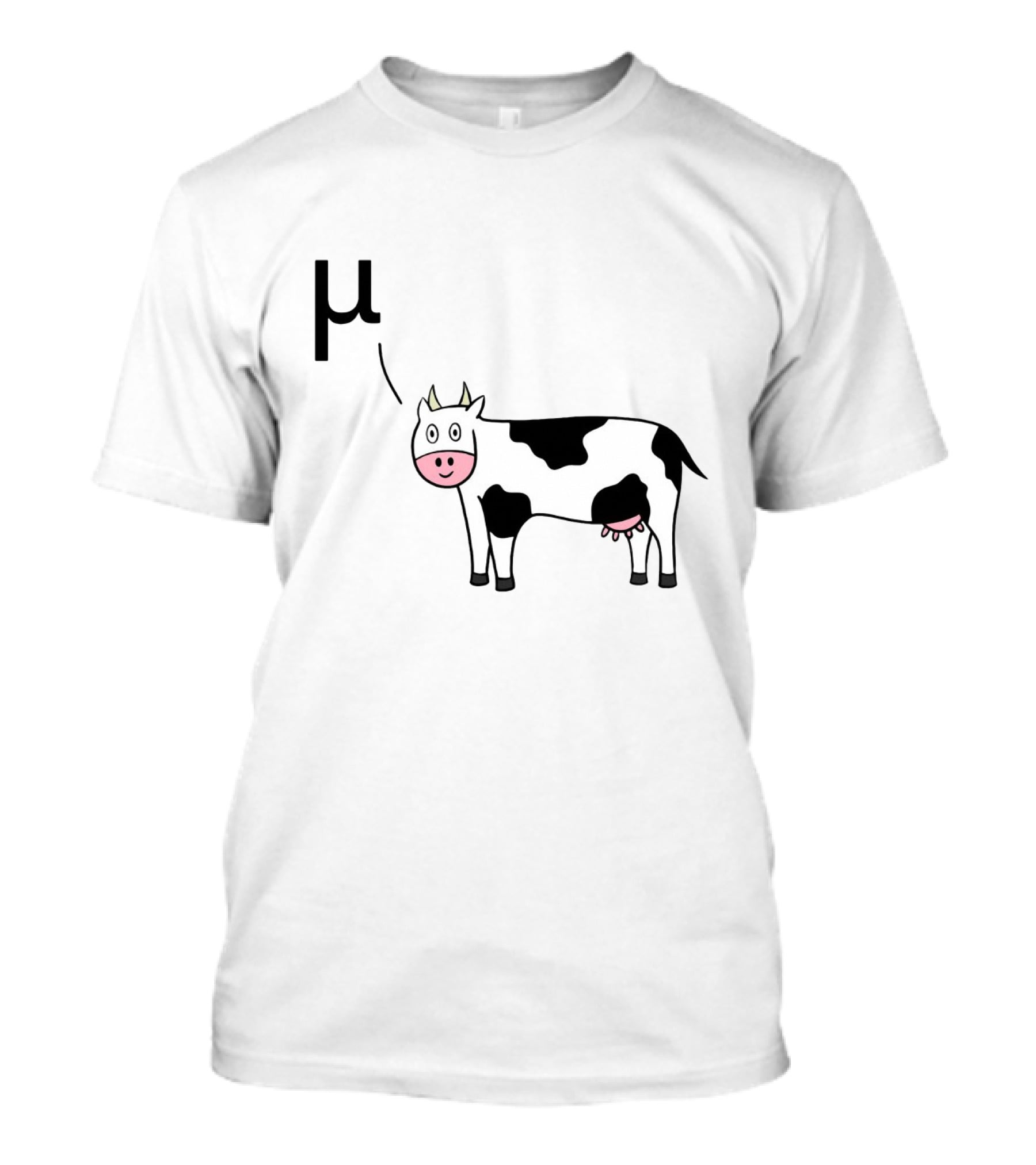 Physics Cow Mu Symbol Expression T-Shirt