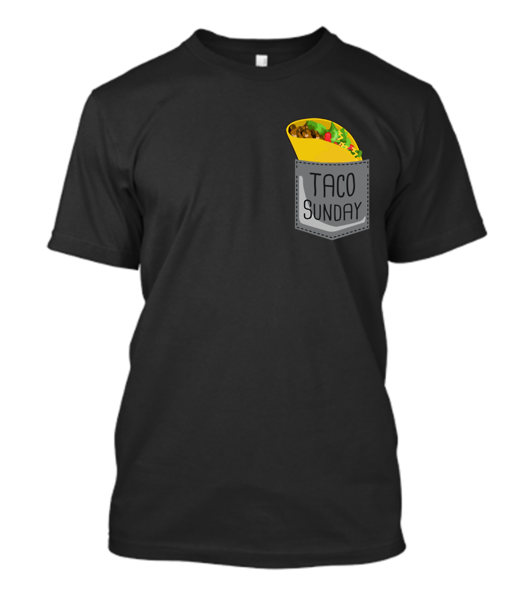 Taco Sunday In Pocket T-Shirt