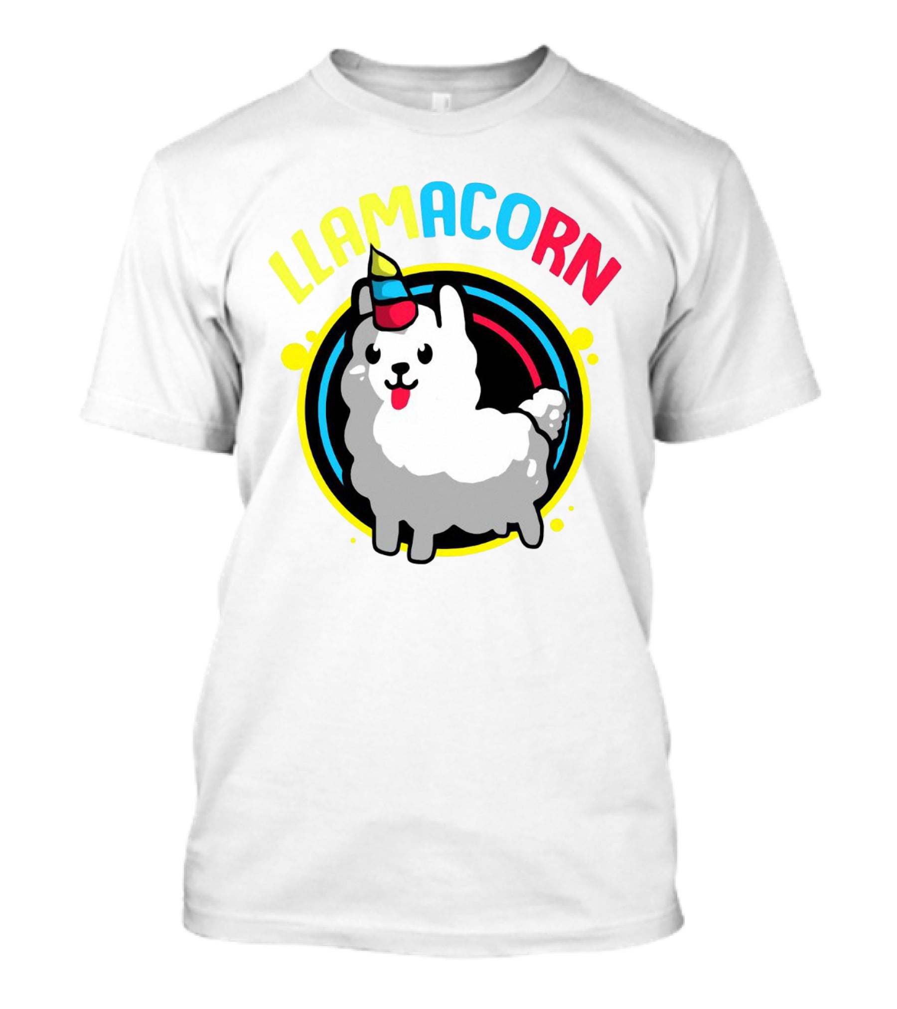 Llamacorn Llama Drama Rainbow Alpaca America T-Shirt