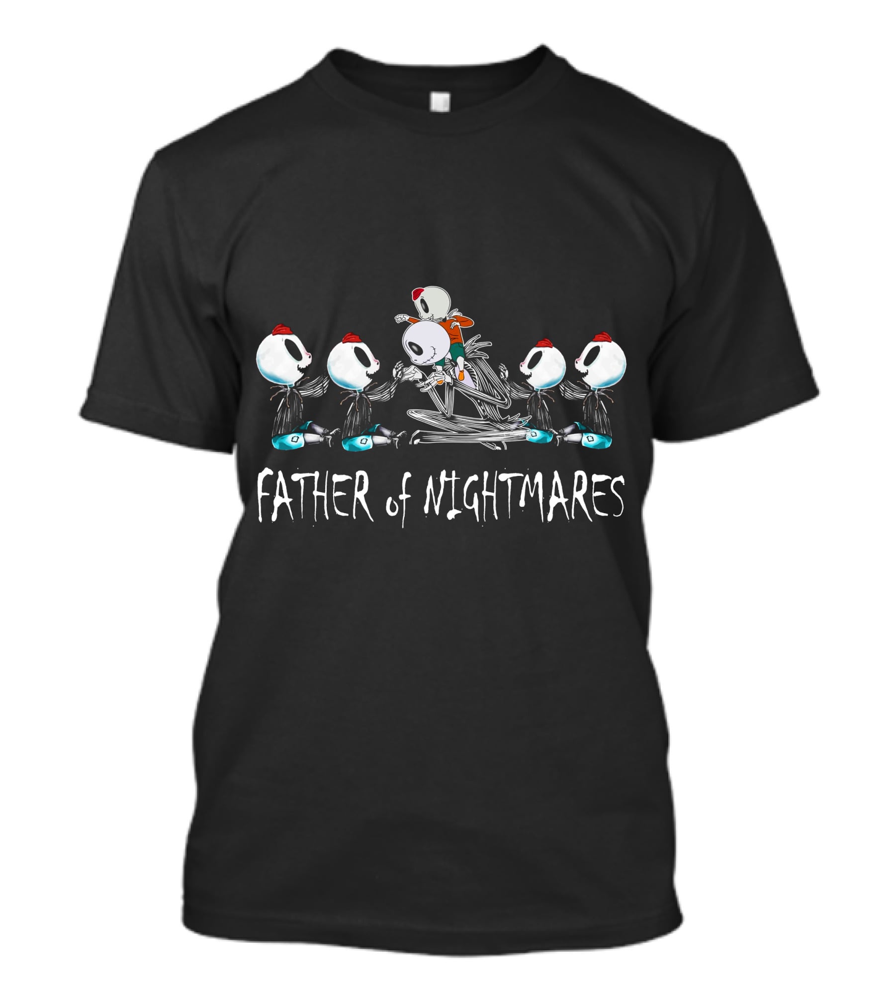 Father Of Nightmares Skeleton Boys Halloween Scene T-Shirt