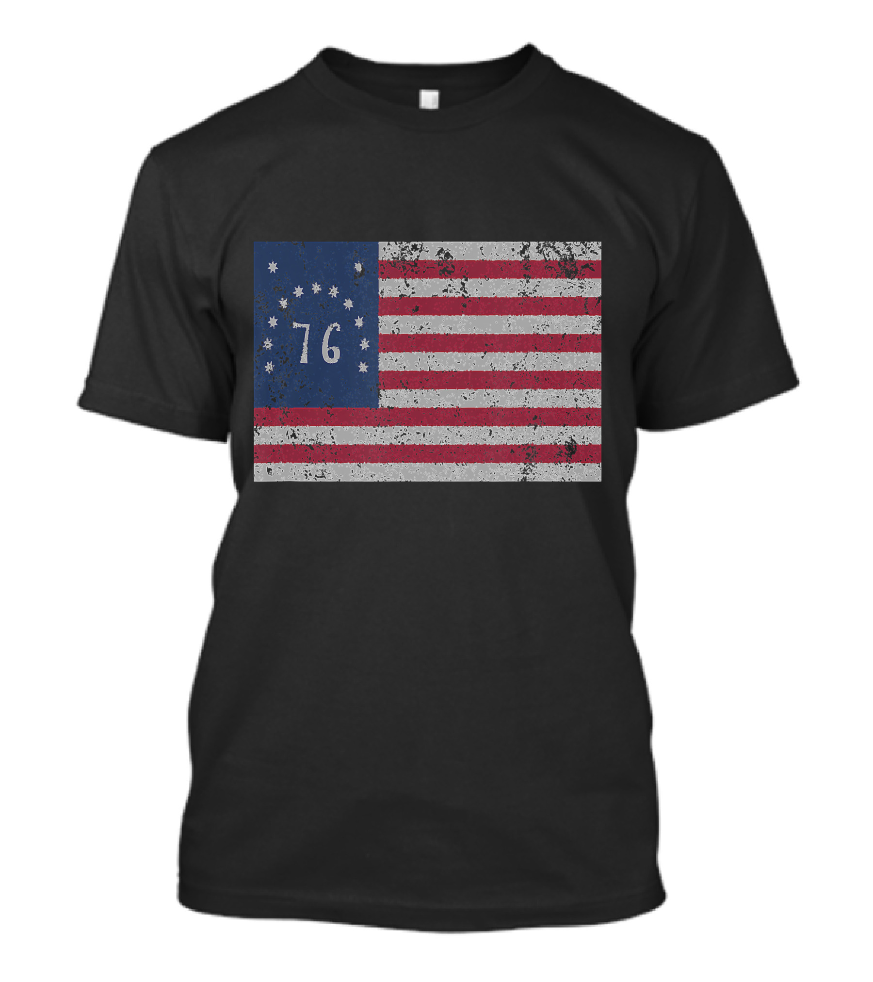 American Bennington Flag 76 United States Of America 1776 T-Shirt