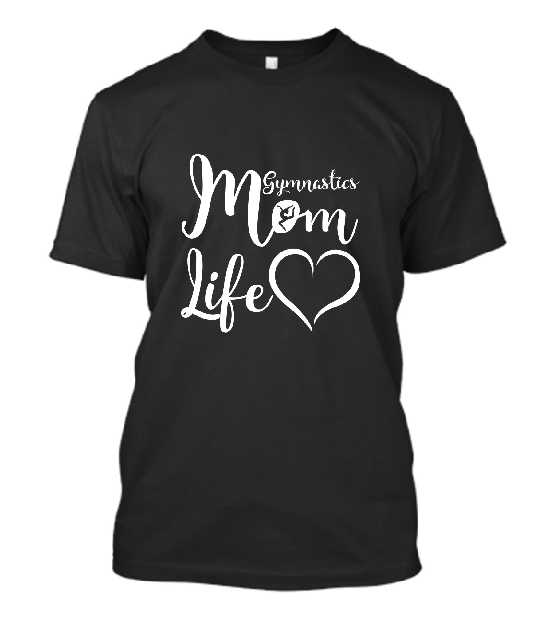 Gymnastics Mom Life Heart T-Shirt