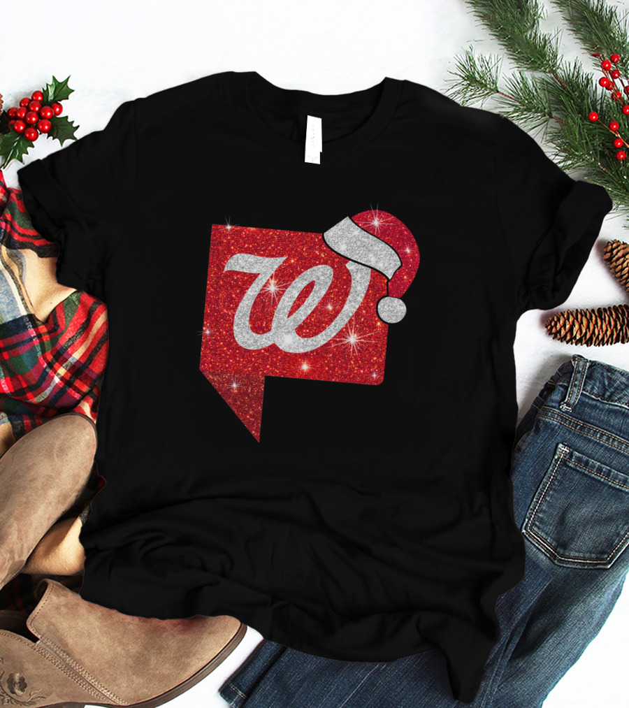 Walgreens Logo Christmas Santa Hat Holiday T-Shirt