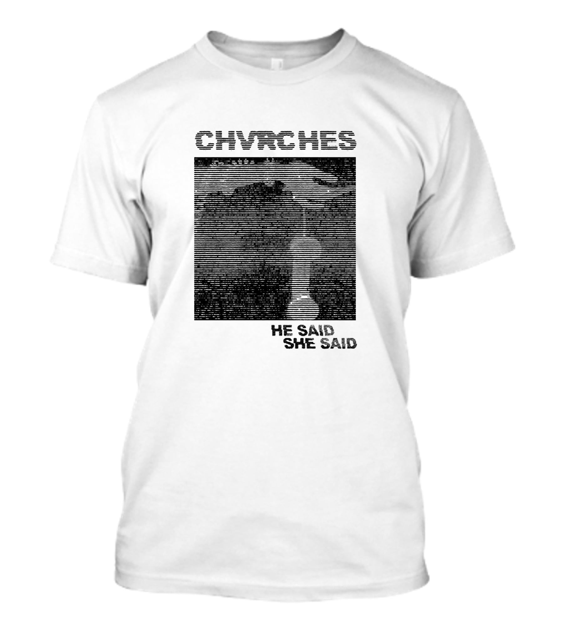 CHVRCHES He Said She Said Striped Visual T-Shirt