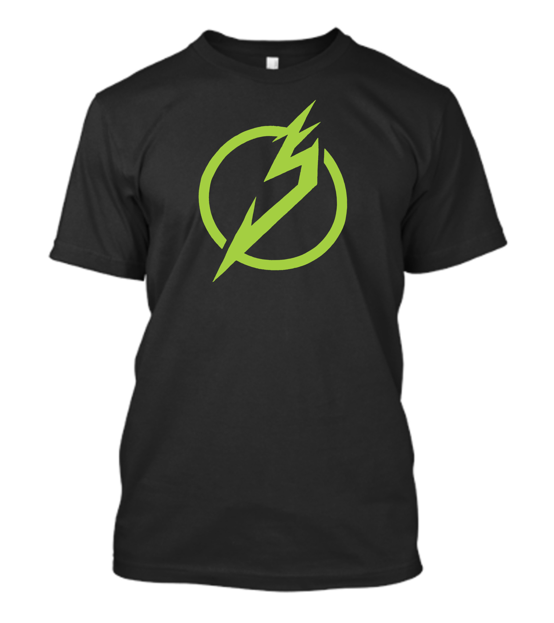 Snails Merch Electric Green Lightning Circle T-Shirt