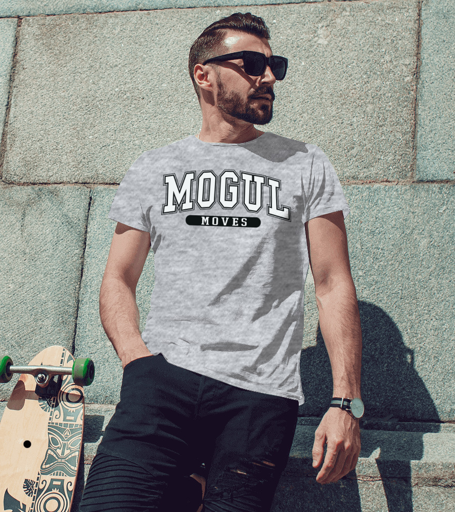 Mogul Moves Athletic Style Lettering T-Shirt