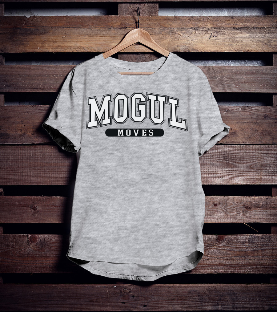 Mogul Moves Athletic Style Lettering T-Shirt
