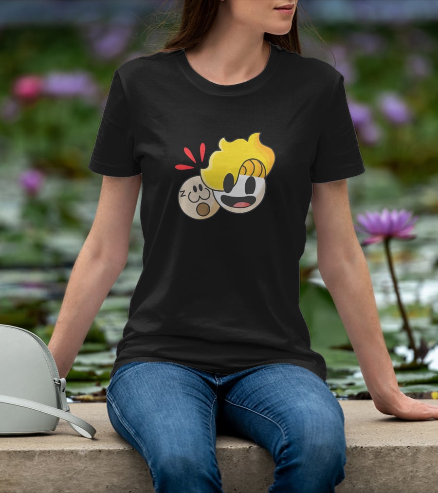 Haminations Animated Faces With Yellow Hair And Expressions T-Shirt