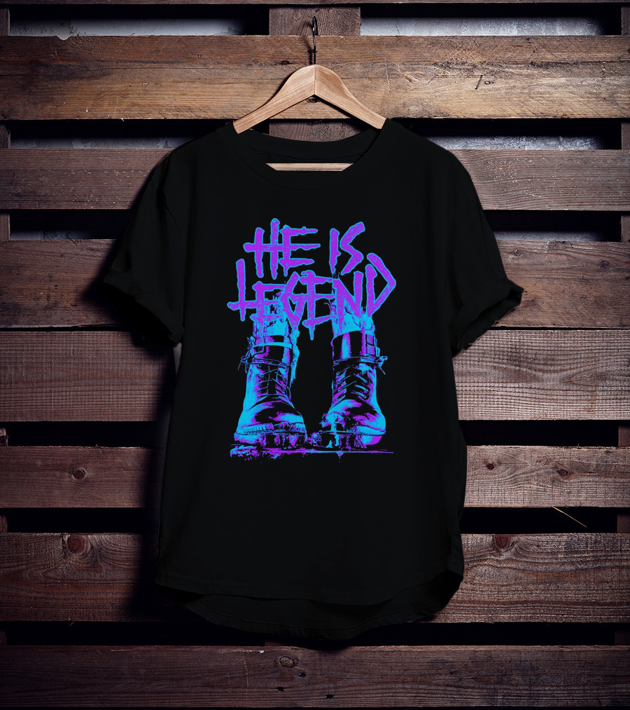 He Is Legend Blue Boots T-Shirt