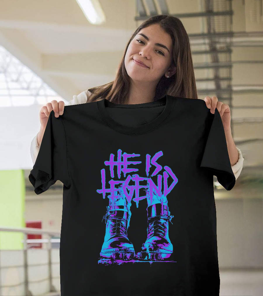 He Is Legend Blue Boots T-Shirt