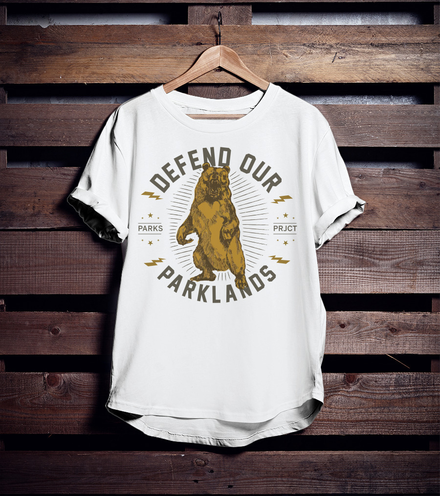Defend Our Parklands Bear Parks Project T-Shirt
