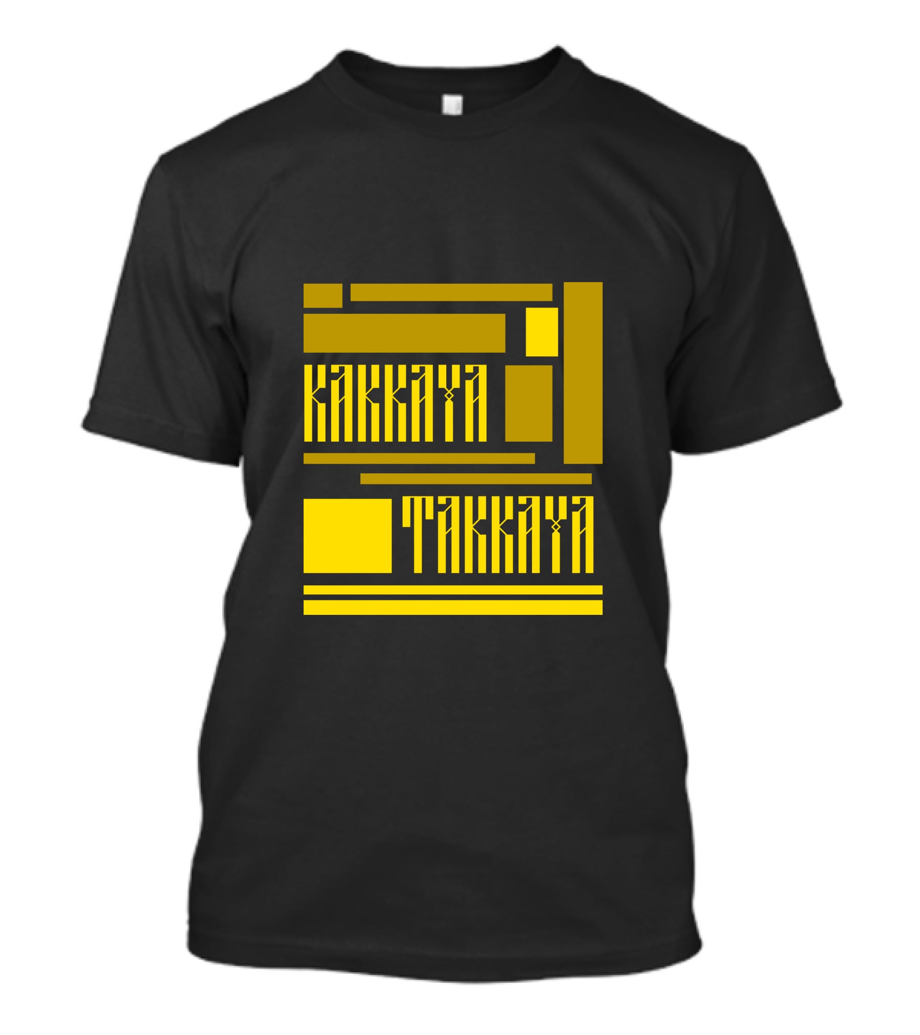 KAKKAYA TAKKAYA Bold Geometric Lettering T-Shirt