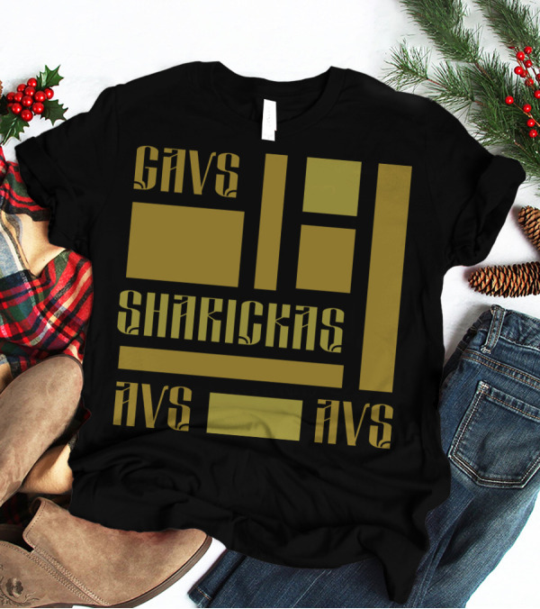 CAVS SHARICKAS AVS AVS Unique Lettering T-Shirt
