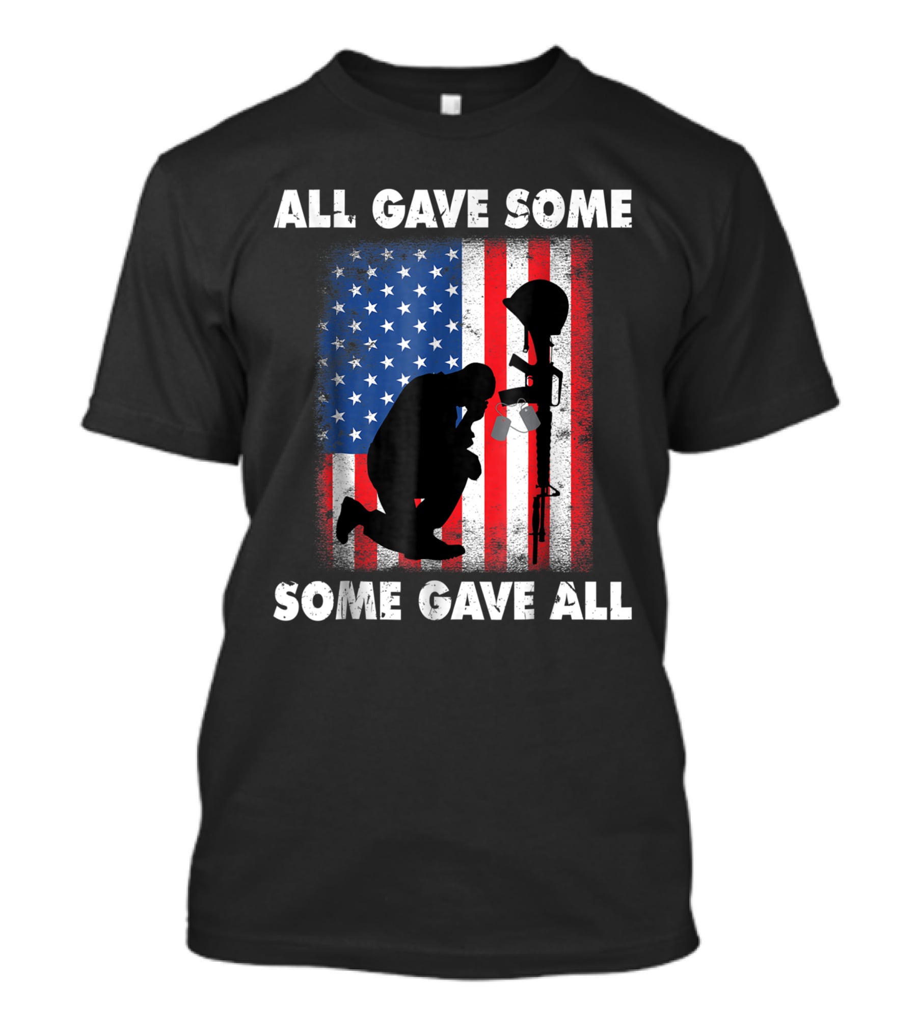 All Gave Some Some Gave All Veteran Memorial Day USA Flag T-Shirt