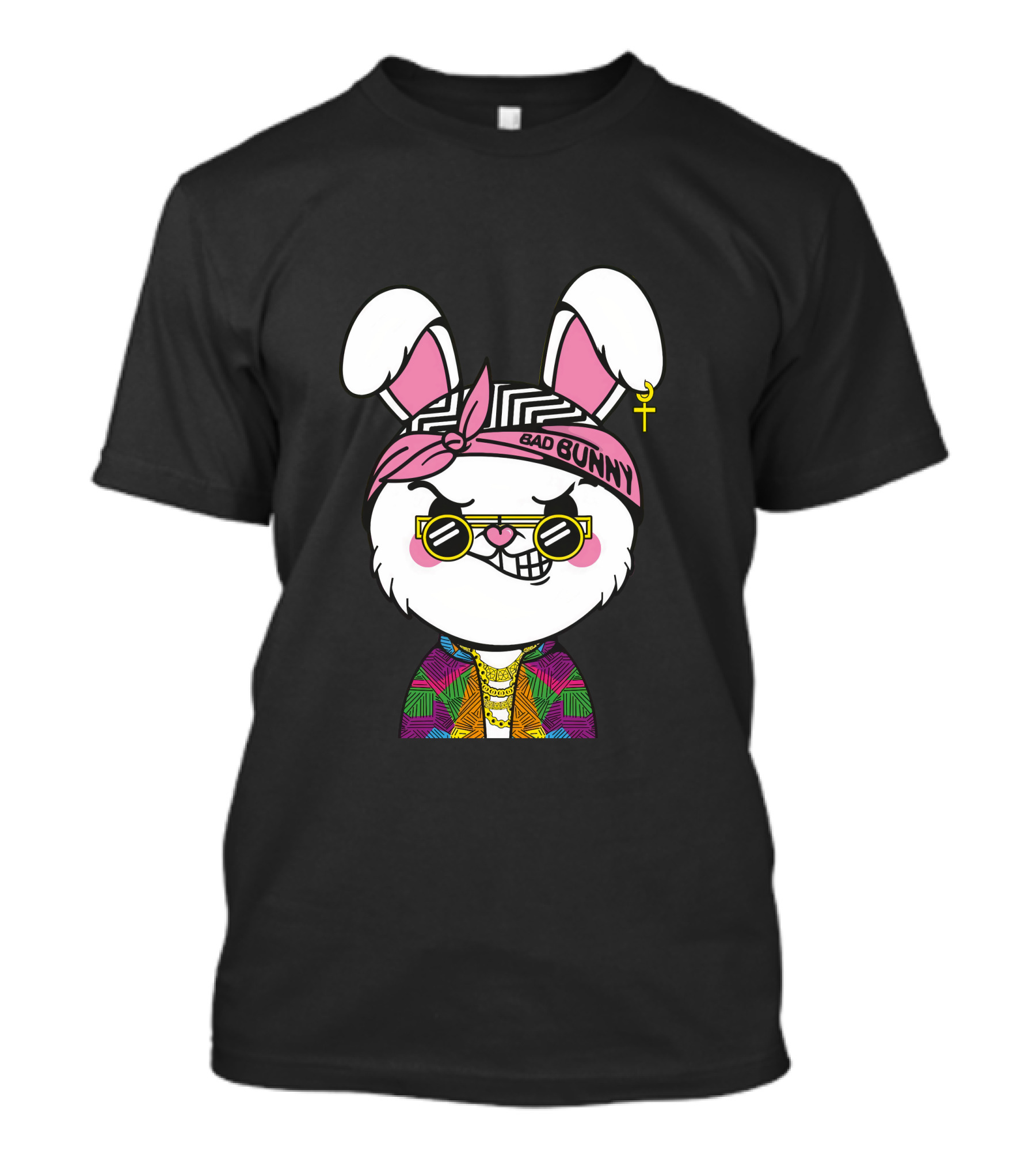 Bad Bunny Savage Rabbit Colorful T-Shirt