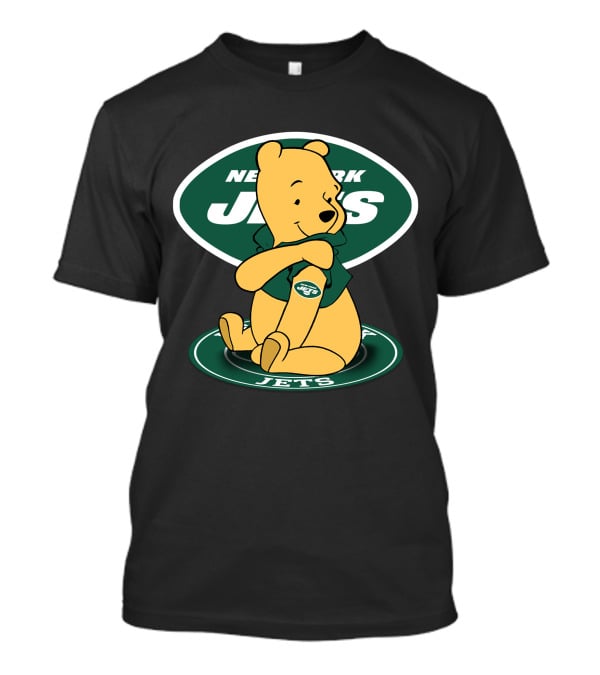 New York Jets Pooh Football T-Shirt