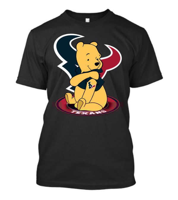 Pooh Texans Houston Logo Bears Football T-Shirt