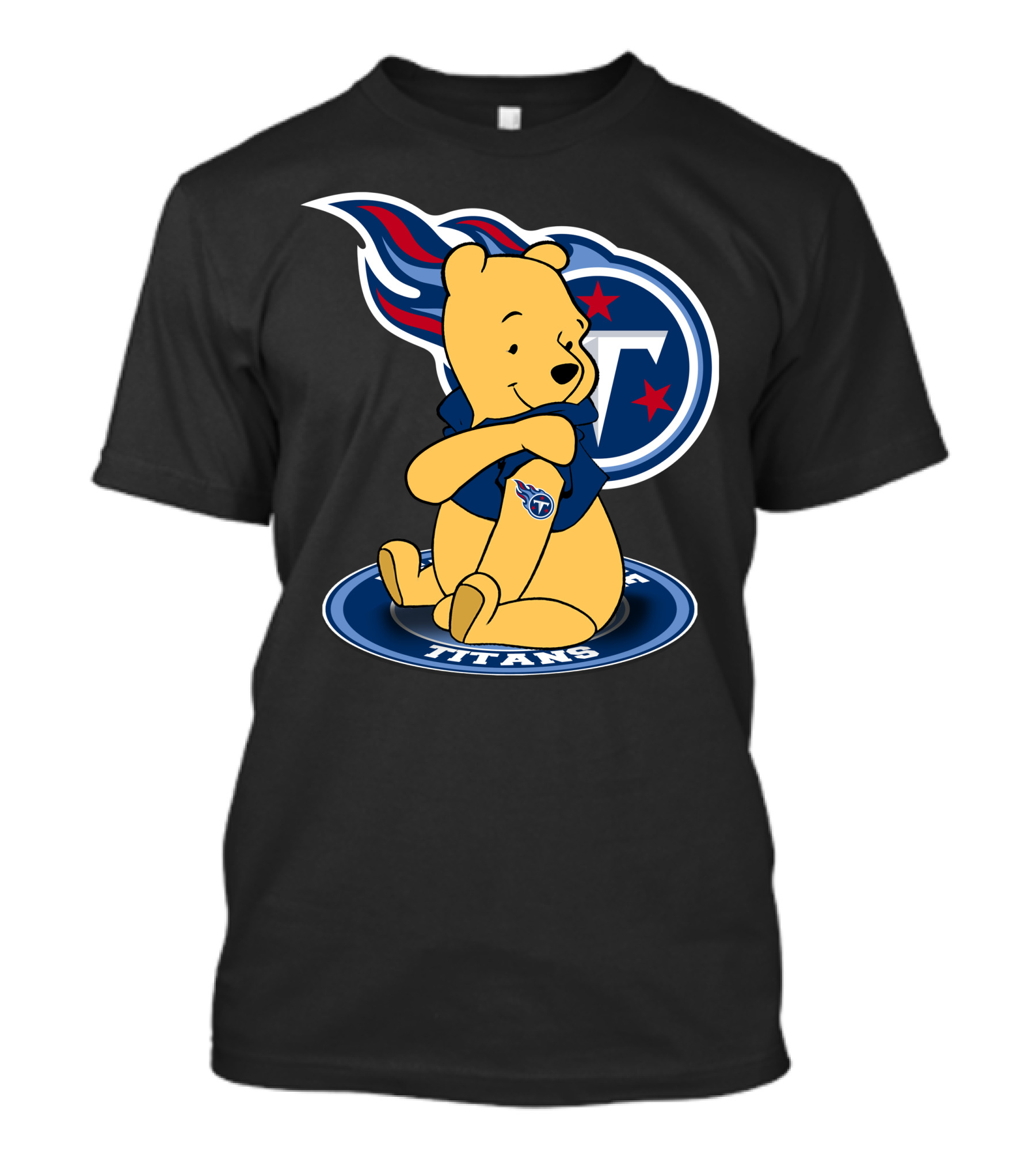 Tennessee Titans Pooh Bear Fan Crossover T-Shirt