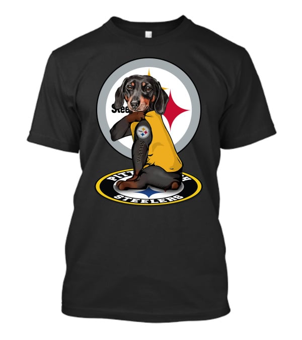 Steelers Dachshunds NFL T-Shirt