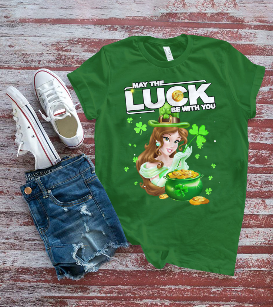 May The Luck Be With You St Patrick's Day Belle T-Shirt