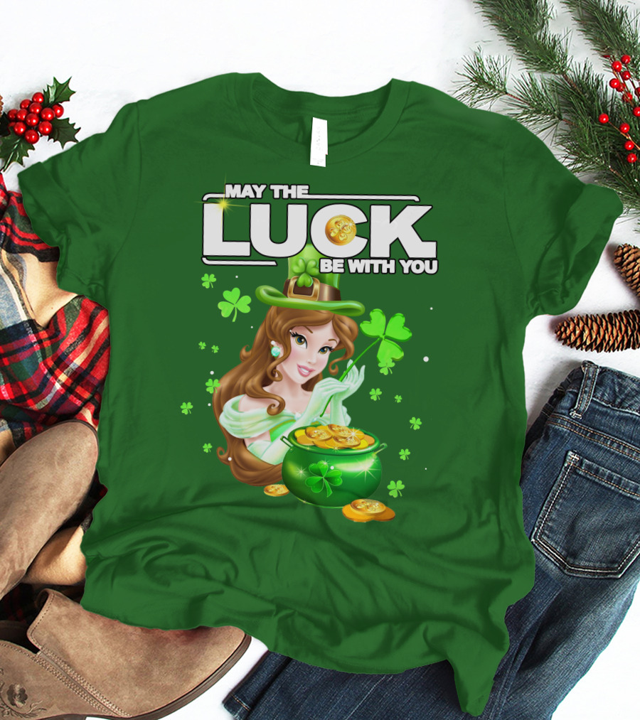 May The Luck Be With You St Patrick's Day Belle T-Shirt